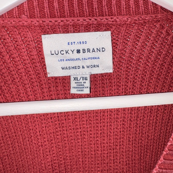 Lucky Brand Coral Knit Sweater - Picture 3 of 3